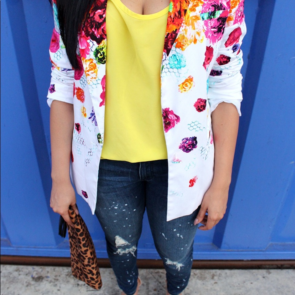 Prabal Gurung Floral Blazer - Picture 6 of 6